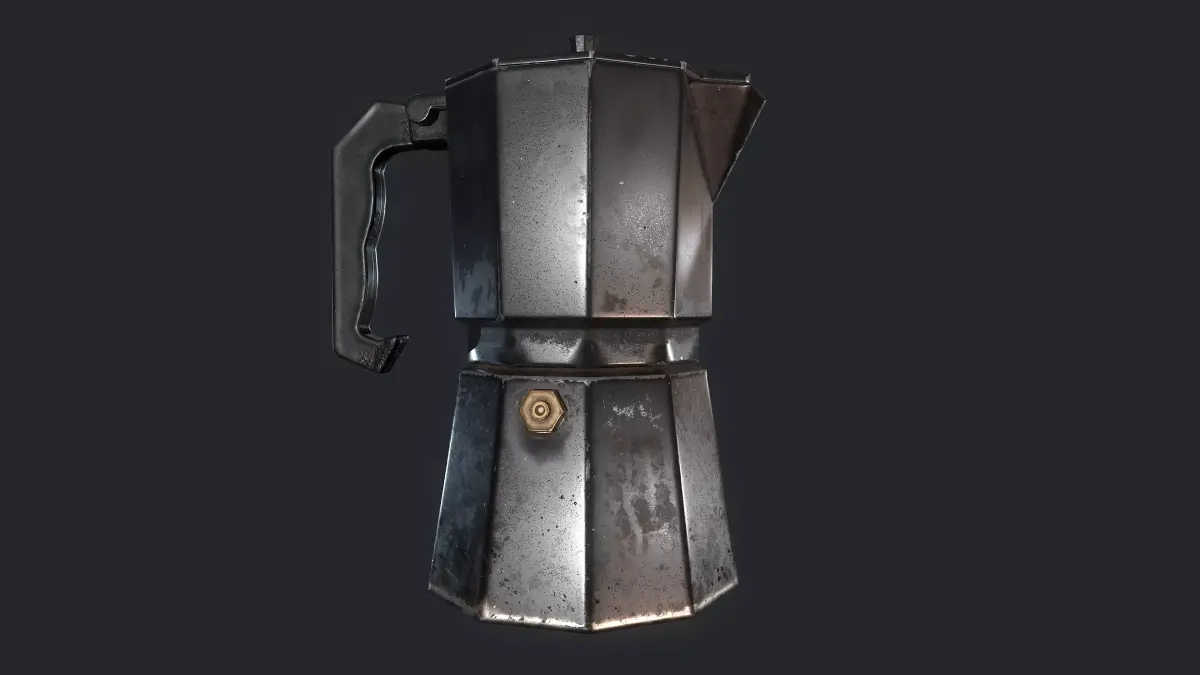 Coffee maker Free low-poly 3D model
