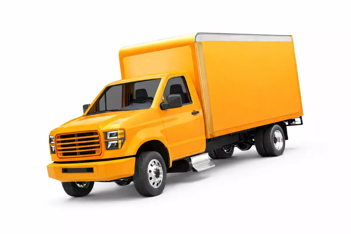 Generic Light Duty Box Truck Compact Urban Cargo Vehicle 06 3D model