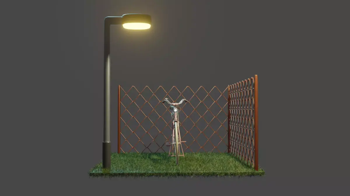 Bicycle Parking Area 3D model