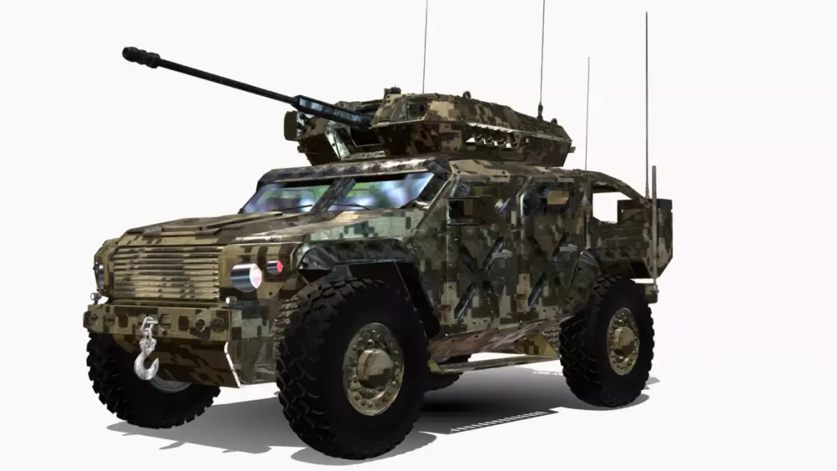 THUNDER A1 4X4 UCRANIA Low-poly 3D model