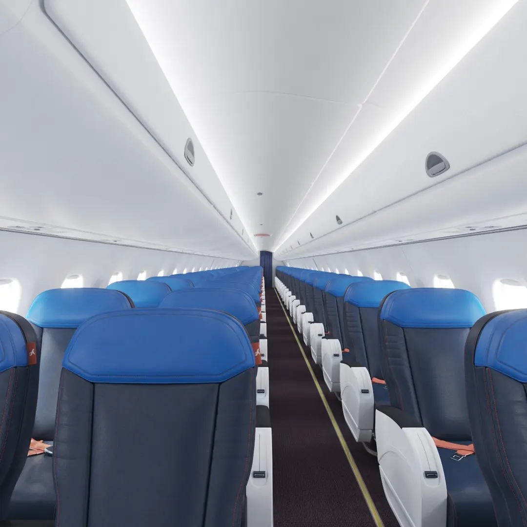Embraer E195 Interior business cabin 3D model