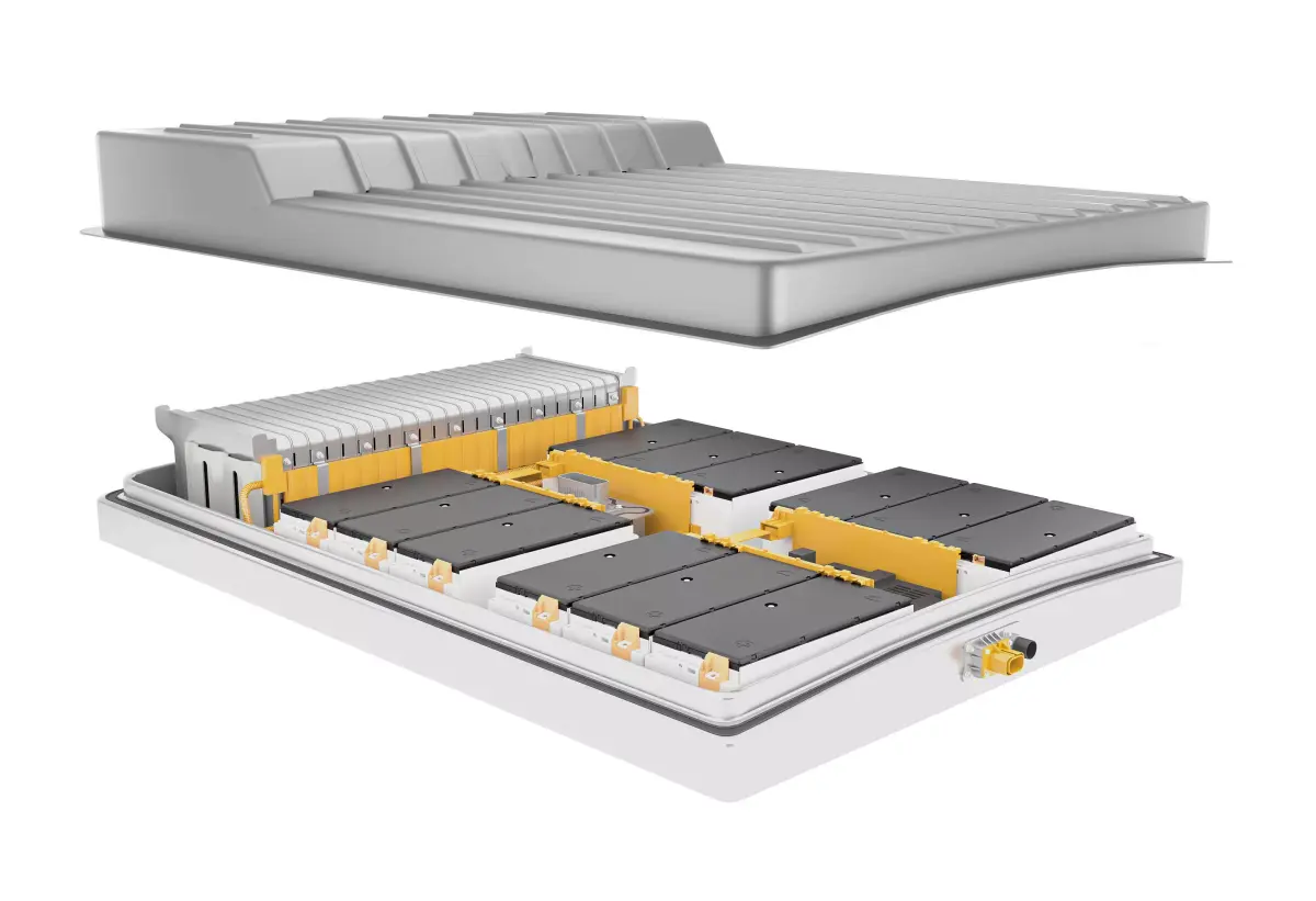 Lithium-ion battery for automobiles 3D model