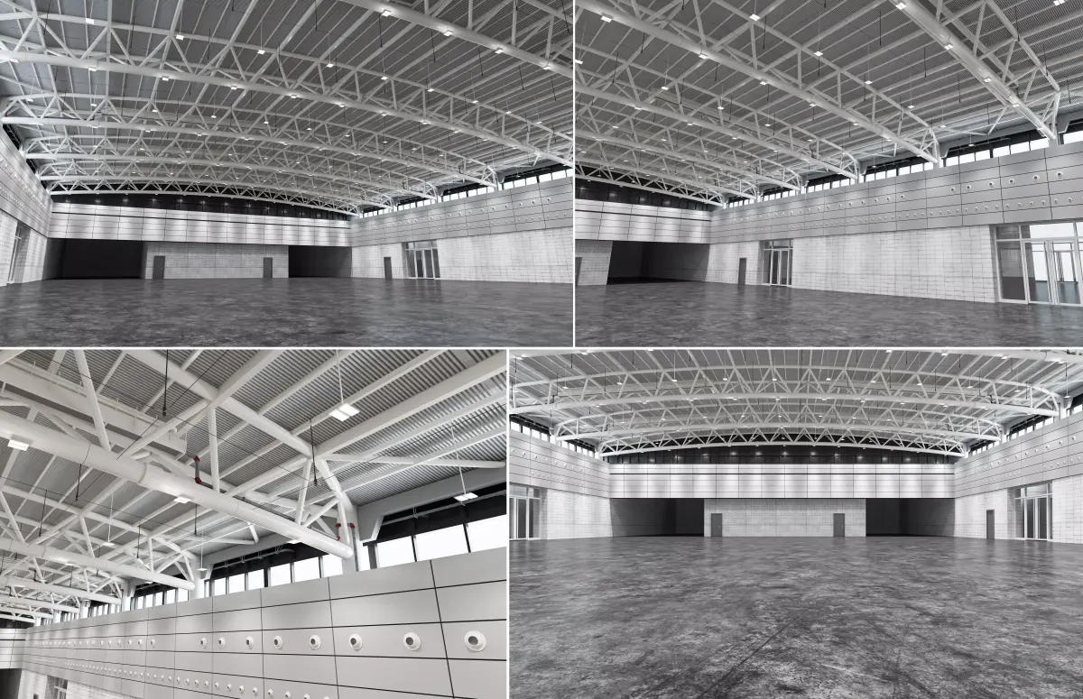 Exhibition Hall 3D model 3D model purchase