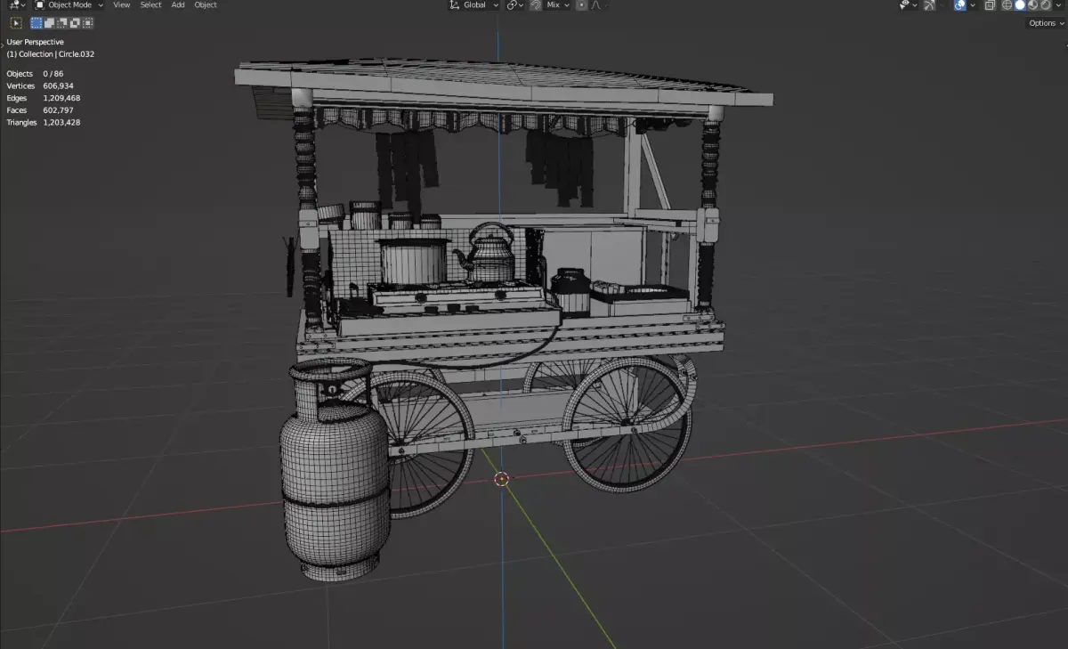 Tea shop Free 3D model