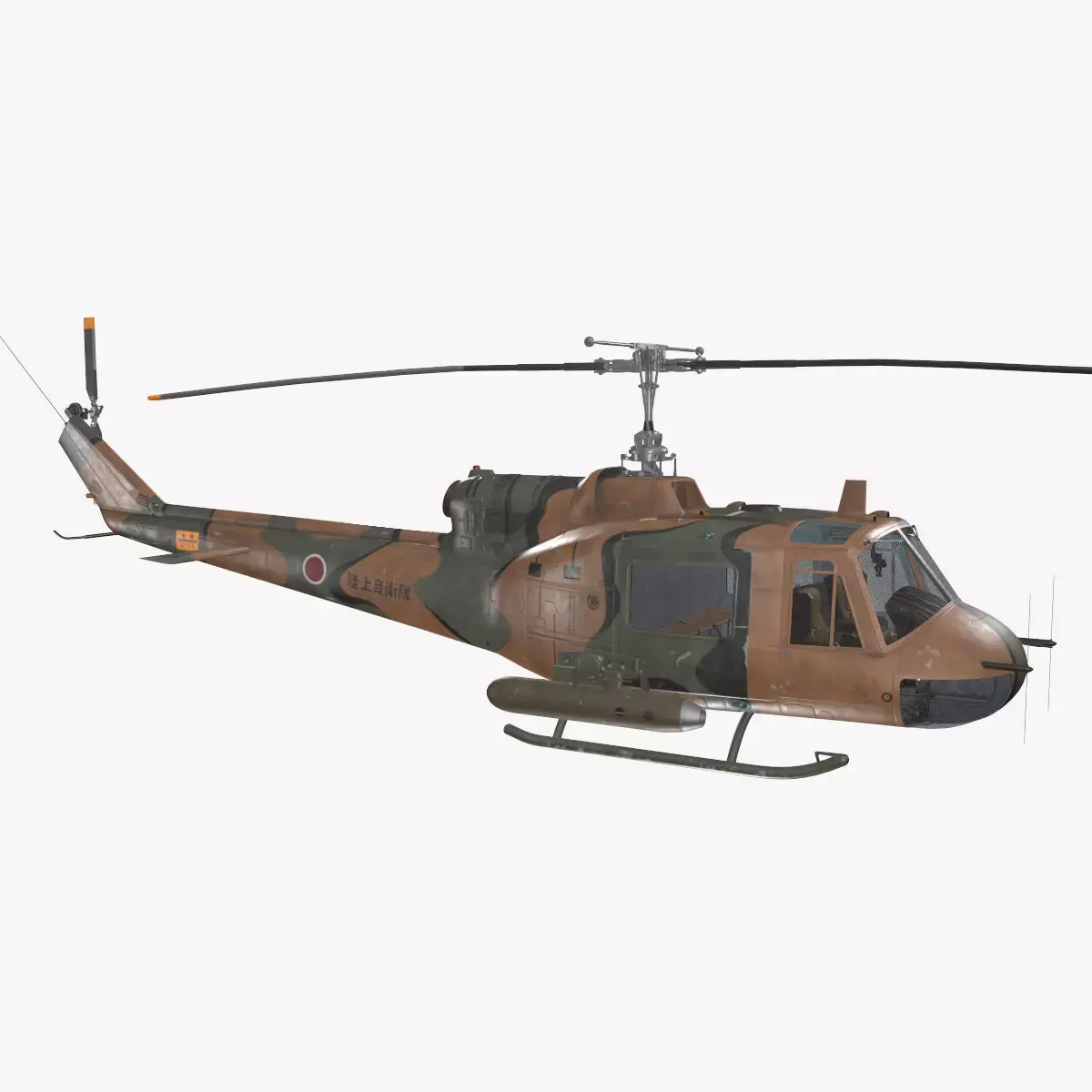 Bell UH-1B JGSDF 2 Basic Animation Low-poly 3D model