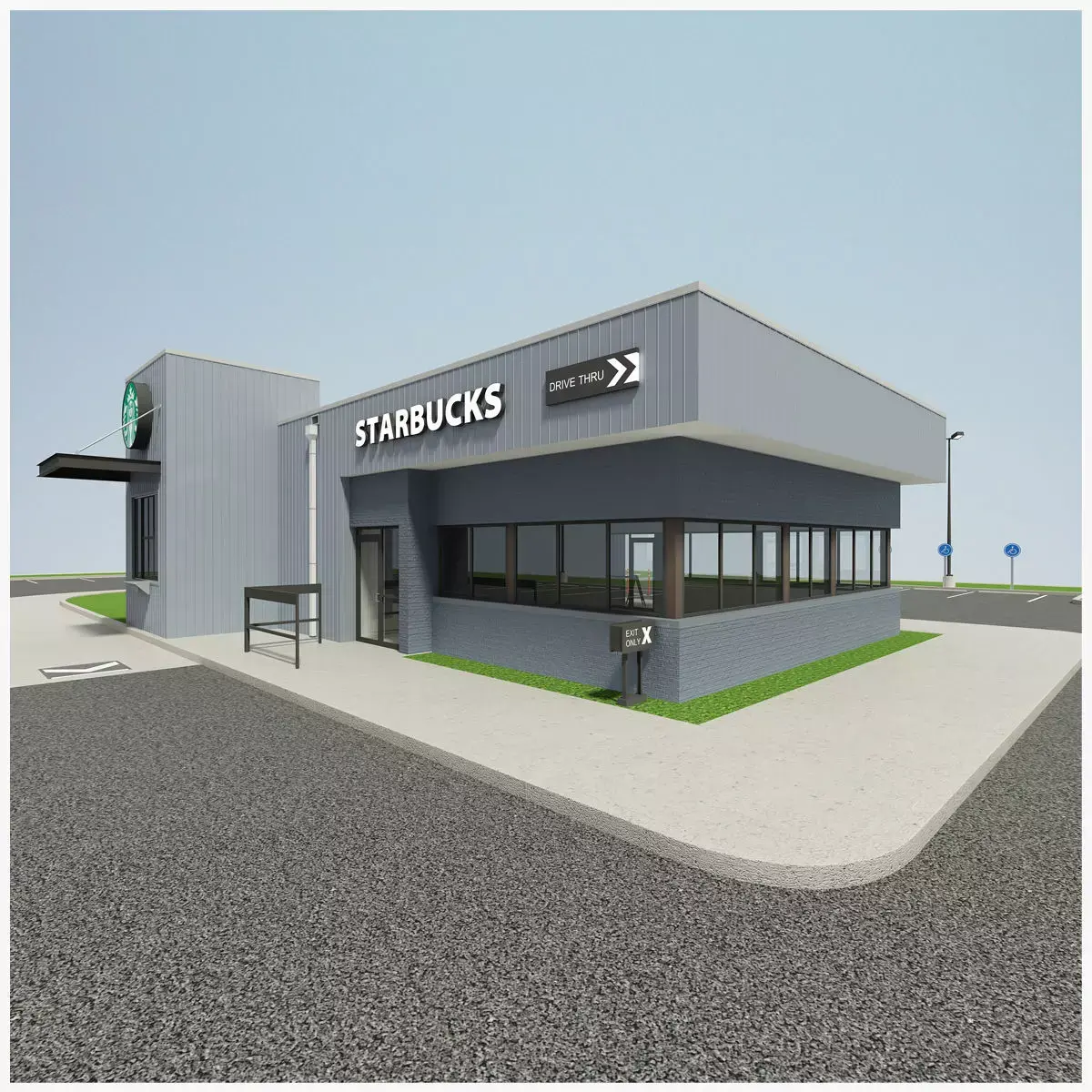 Starbucks Coffee Store 3D model