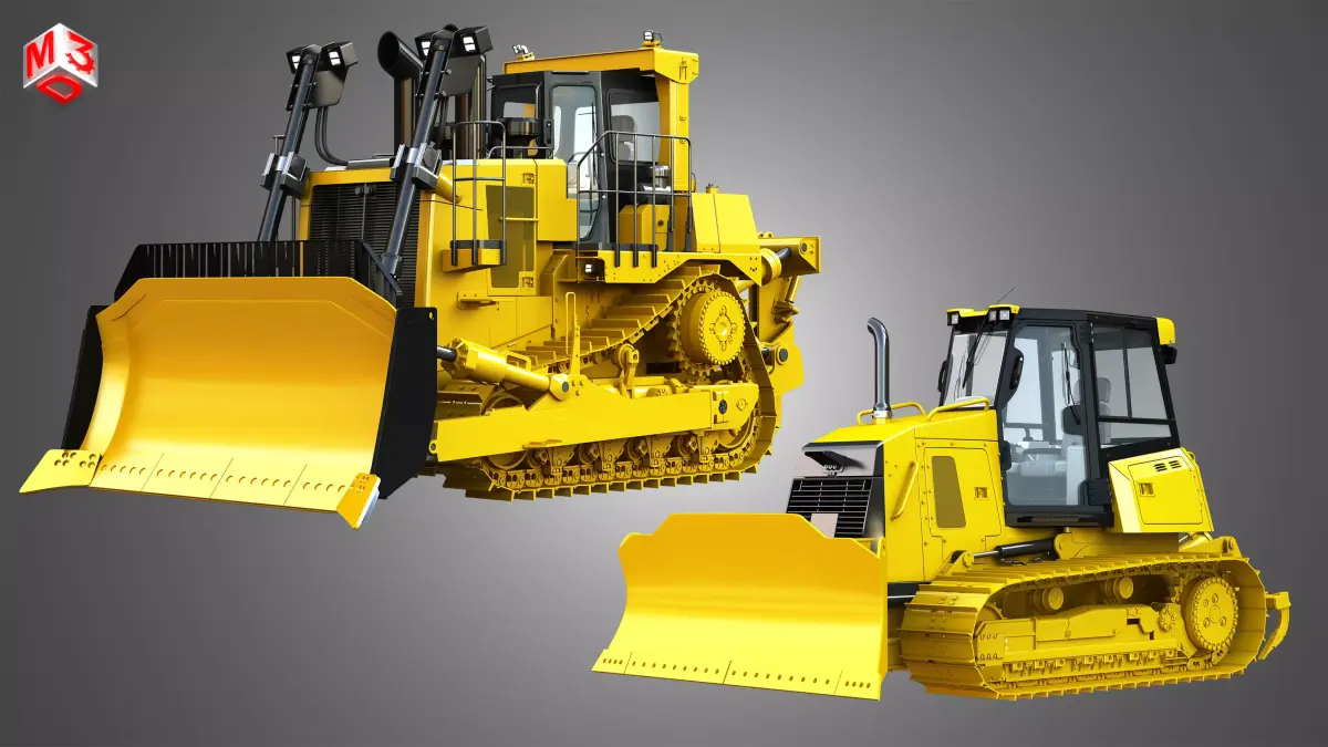 Bulldozers - 2 in 1 3D Model Pack purchase