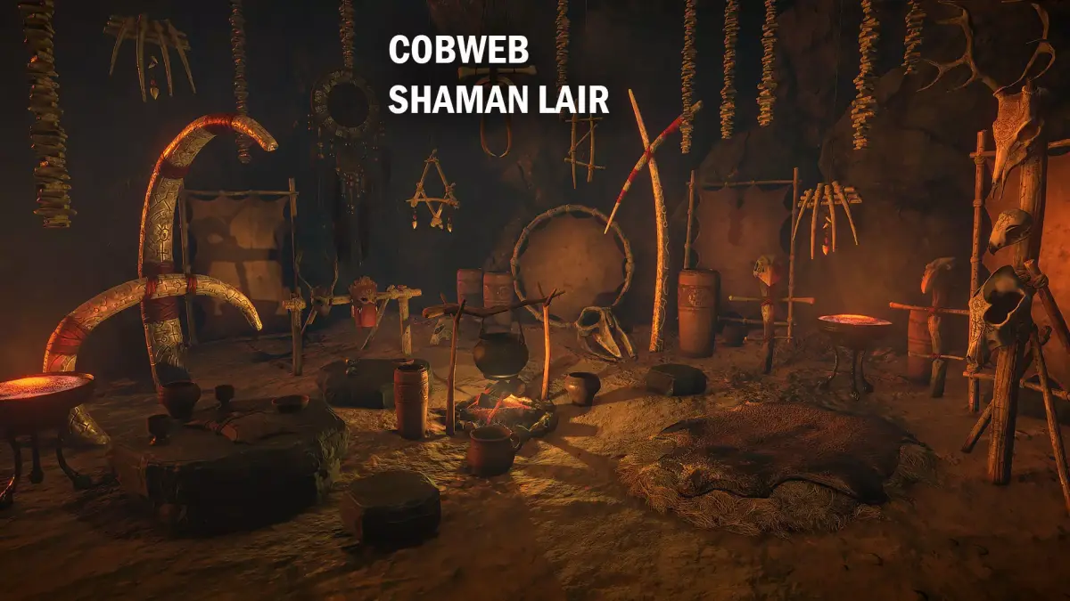 Shaman lair Low-poly 3D model