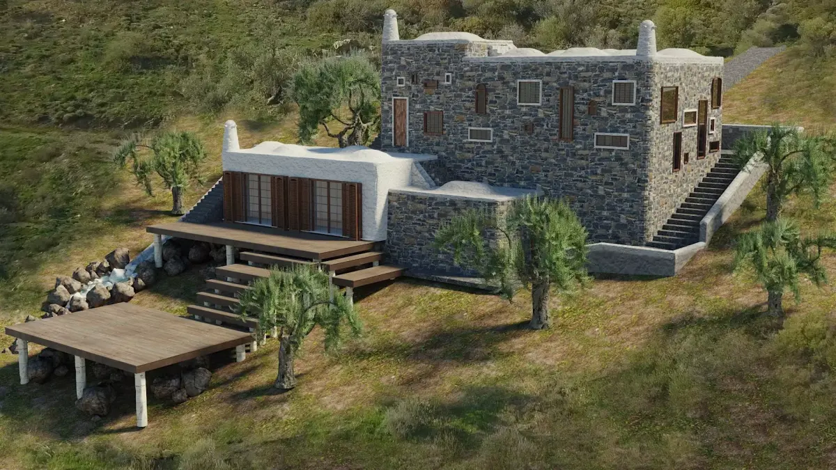 ANCIENT STONE BUILDING 3D model