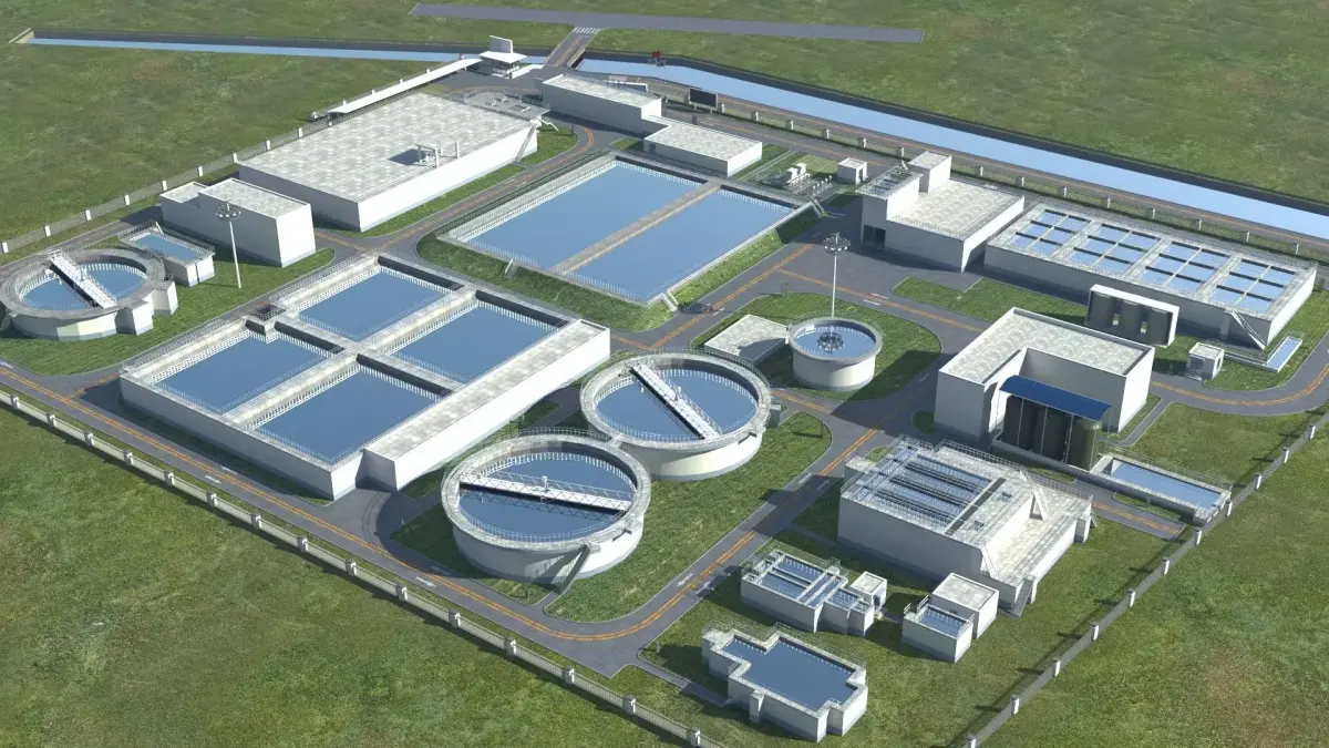 Sewage Water Treatment Station 3D model