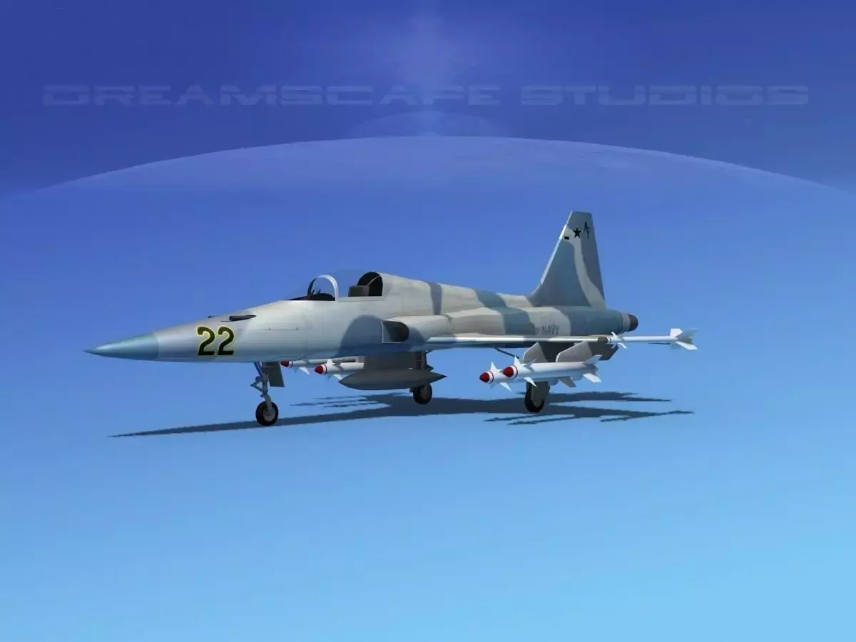 Northrop F-5E Tiger V10 Navy 3D model