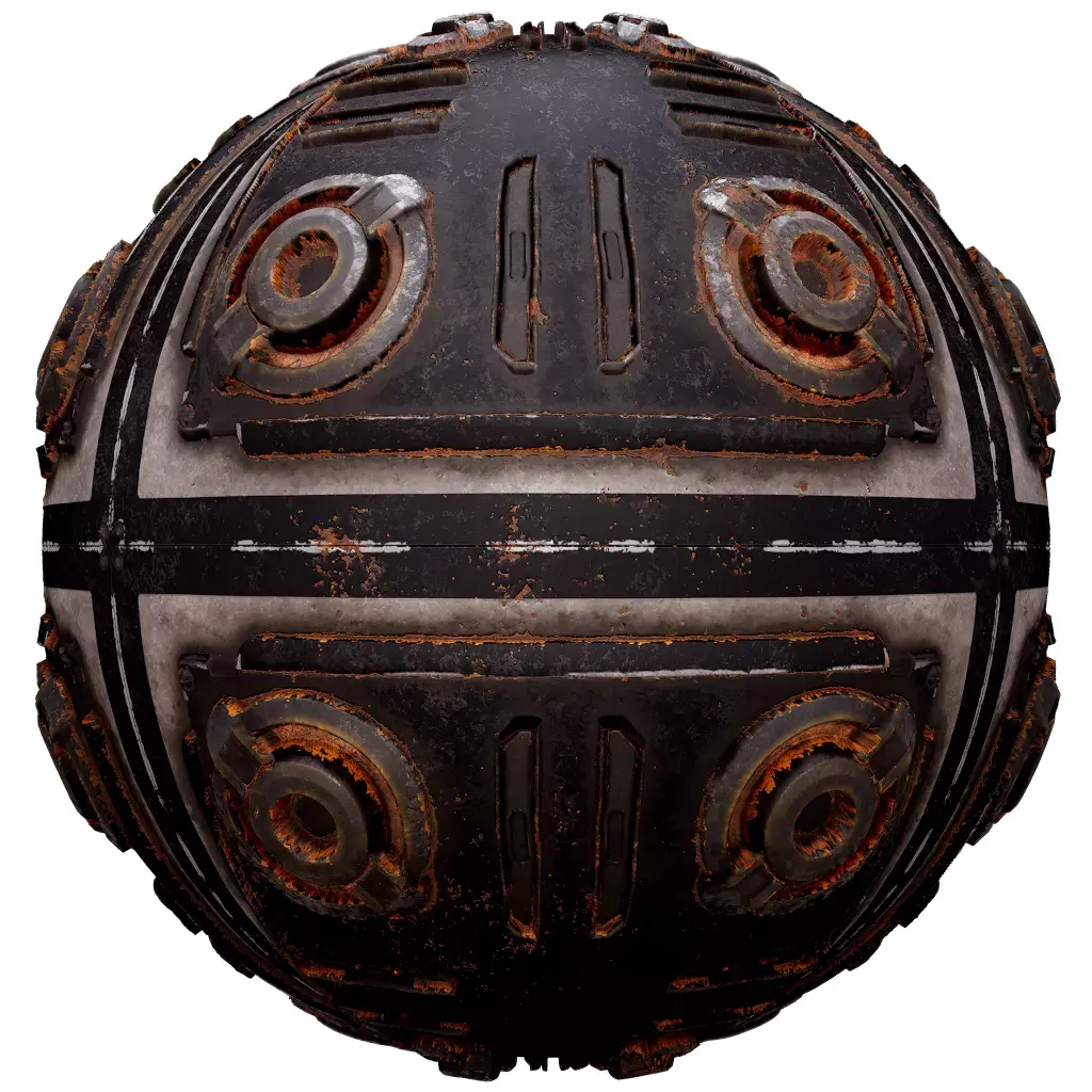 PBR Seamless Sci-Fi Texture 28 Low-poly 3D model