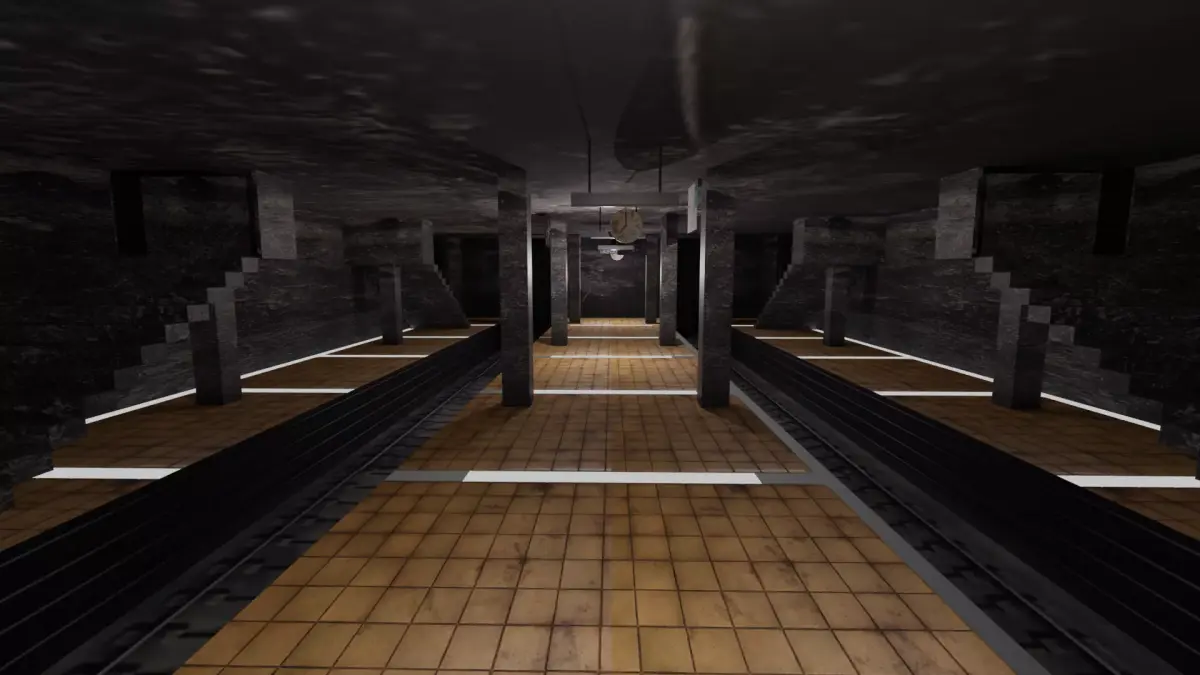 Metro Station Low-poly 3D model buy