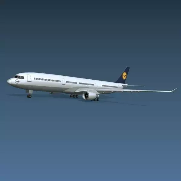 Airbus A330 commercial airliner 3D model