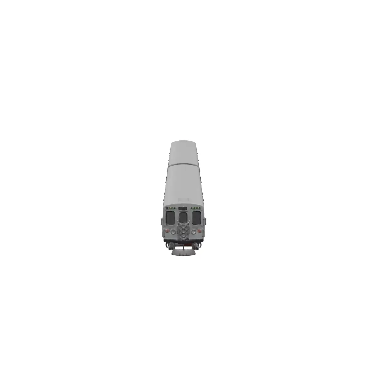 Silver Commuter Train 3D model