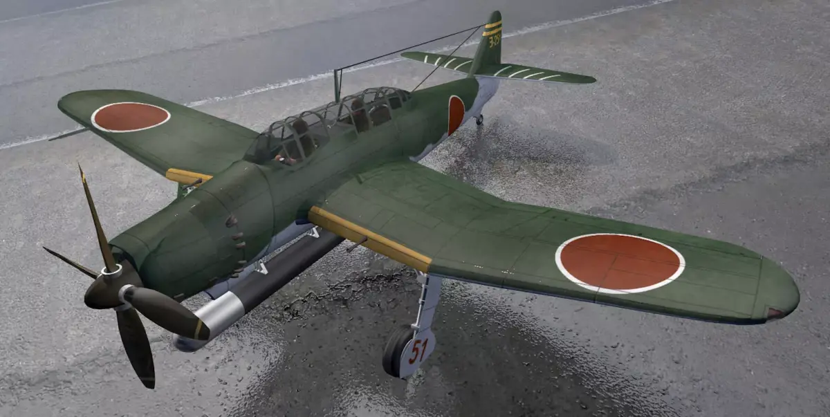 Aichi B7A2 Rjusei - aka Grace 3D model