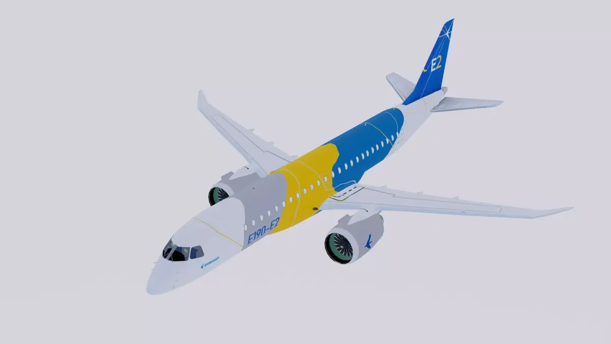 Embraer E190 E-2 Color House 3D model