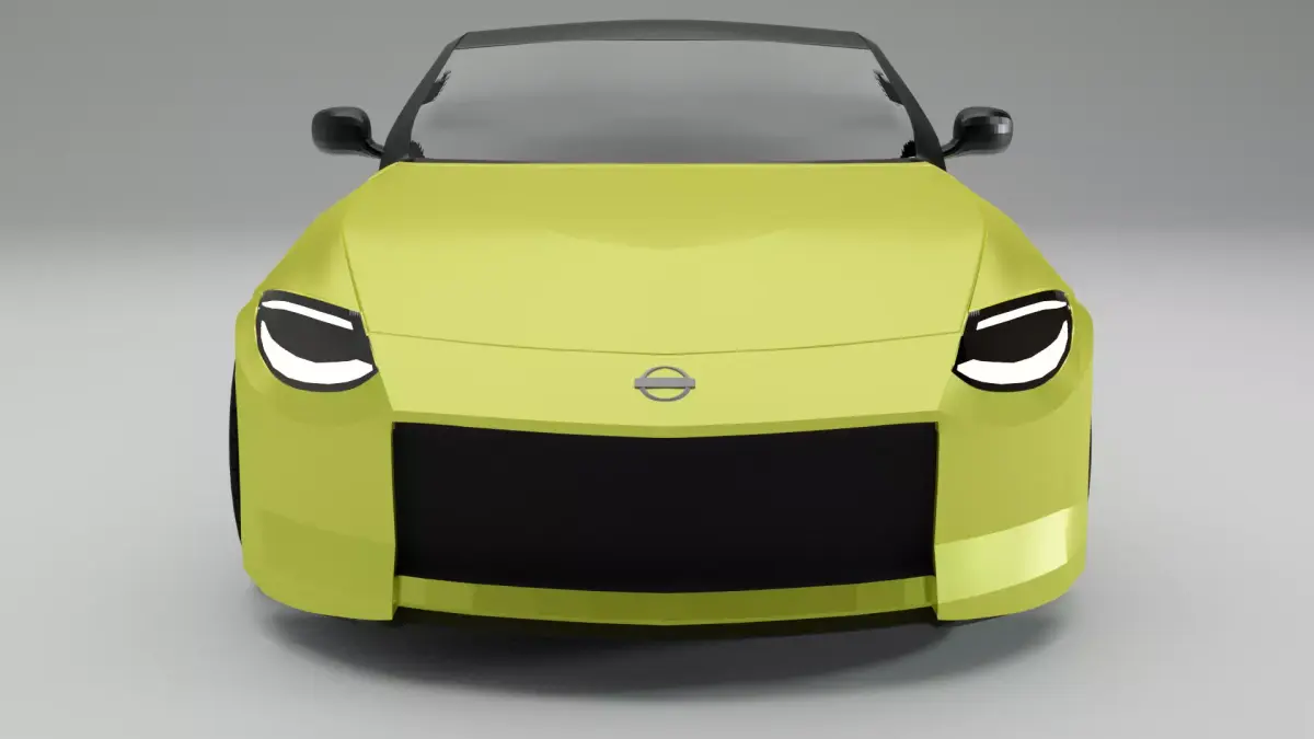 Nissan Z 2023 3D Model Free low-poly 3D model