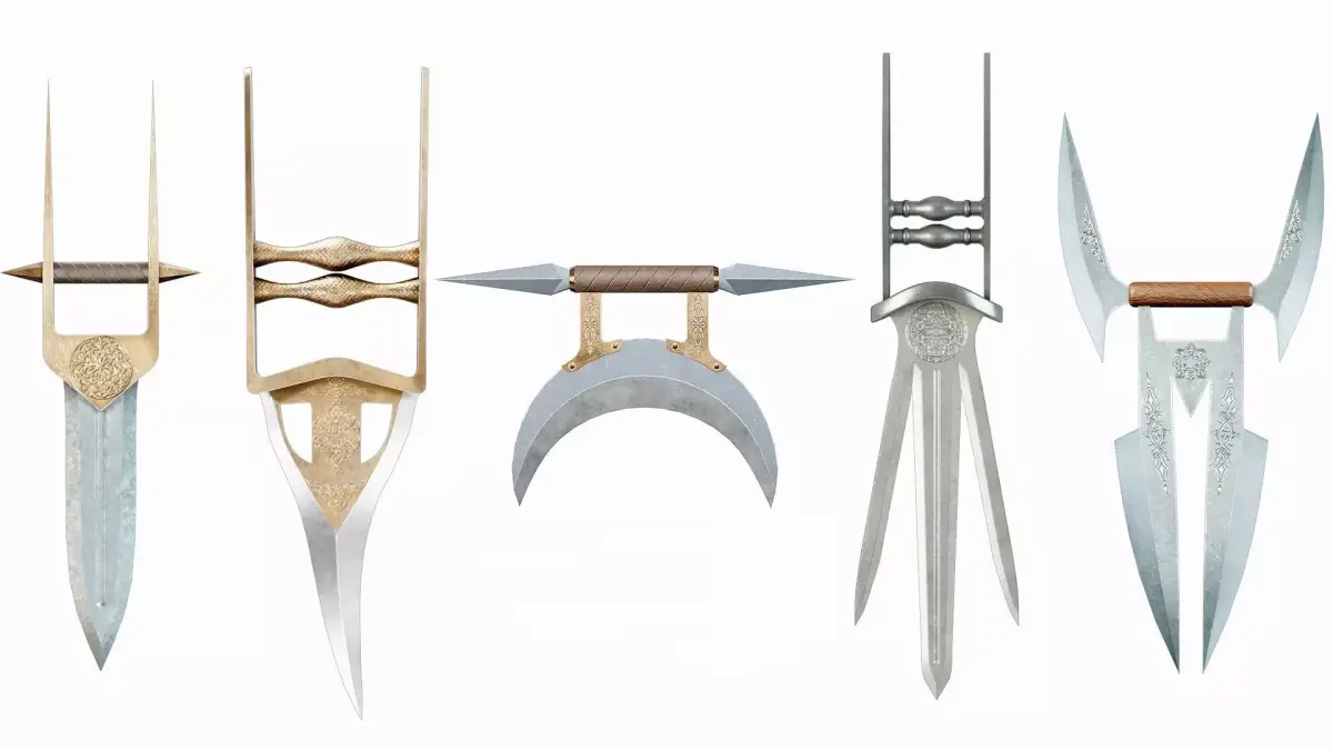 Katar dagger collection Low-poly 3D model