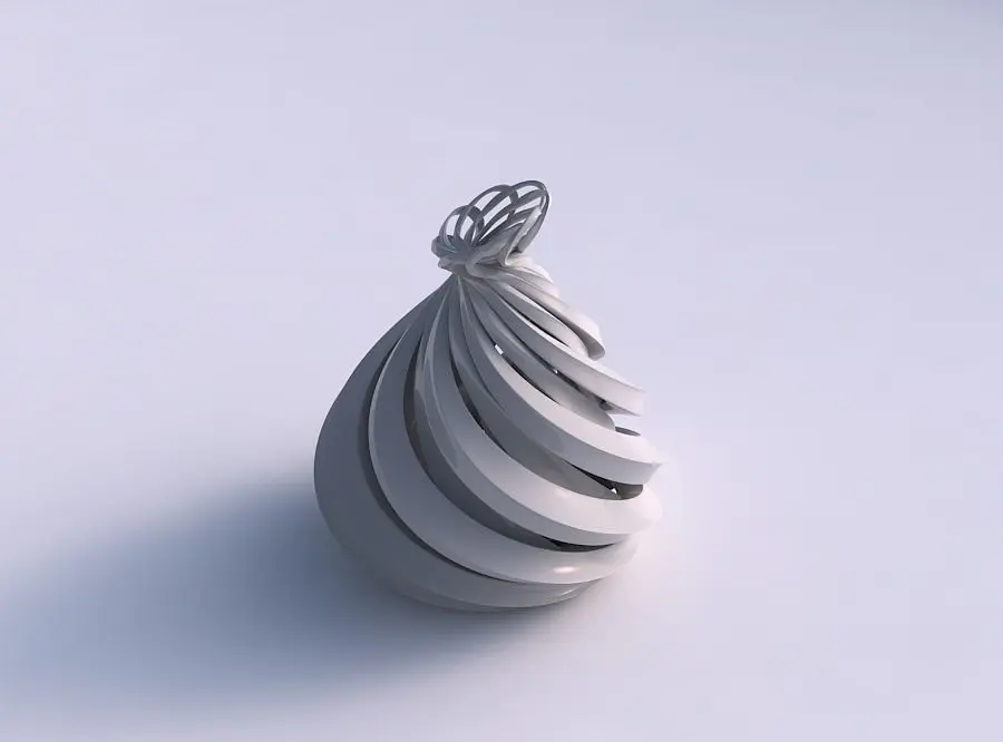Vase double twiste with sharp edges and squeezed top part str... 3D print model purchase