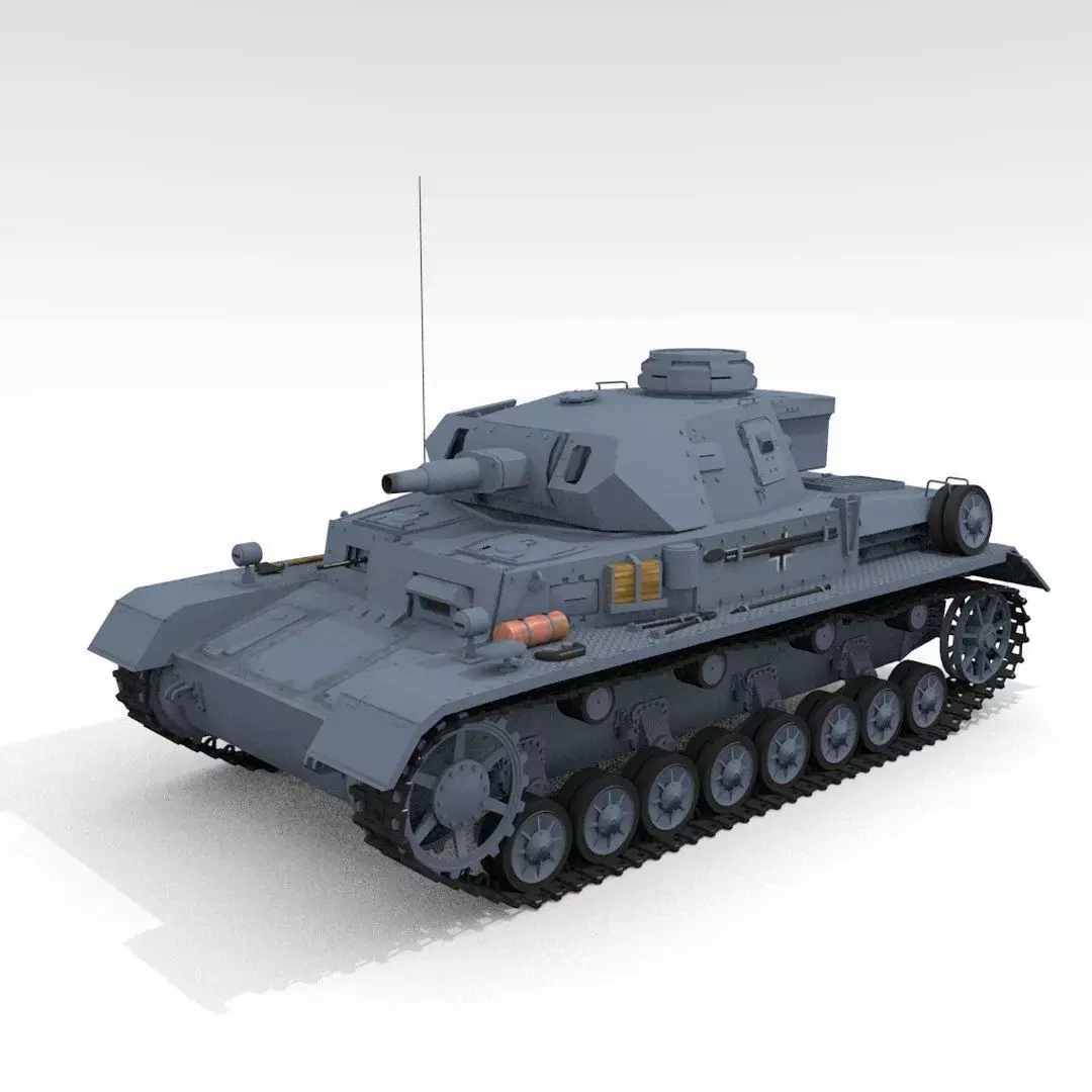 Panzer IV Ausf E  medium tank 3D model