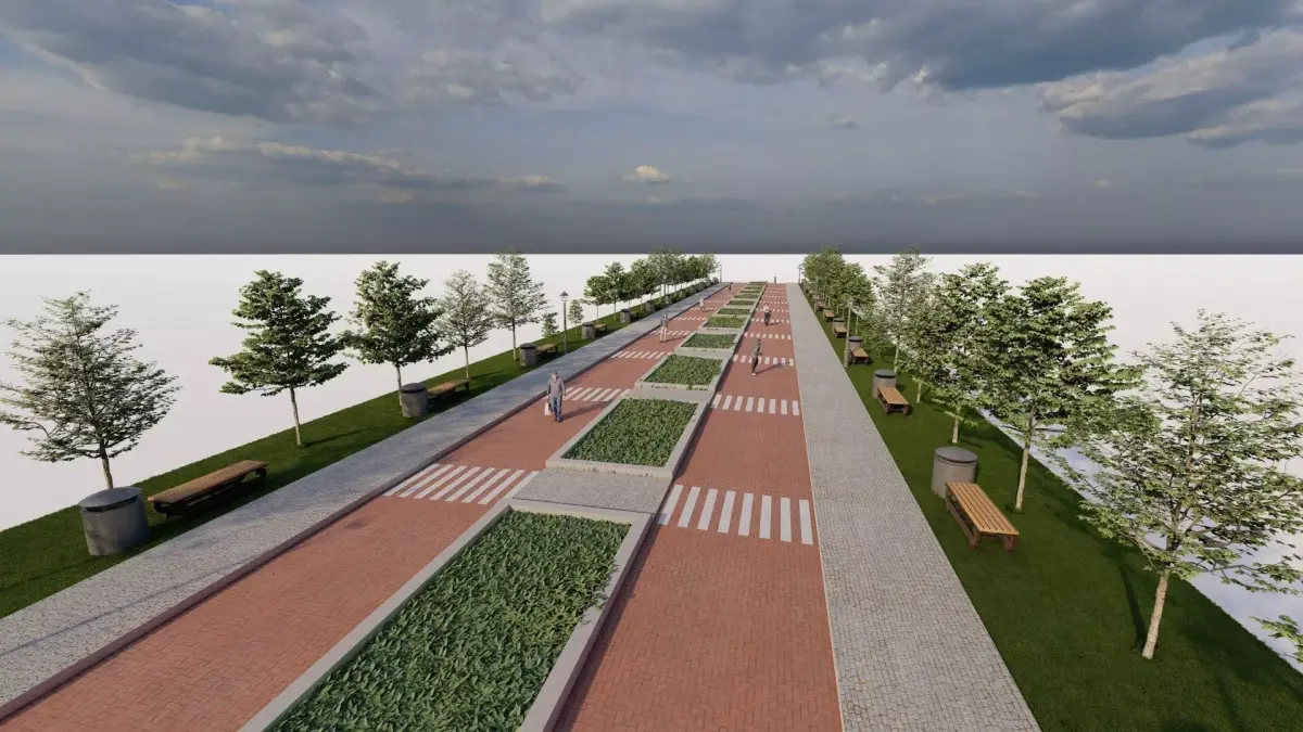 public park-Private Park Landscape 3D model 7