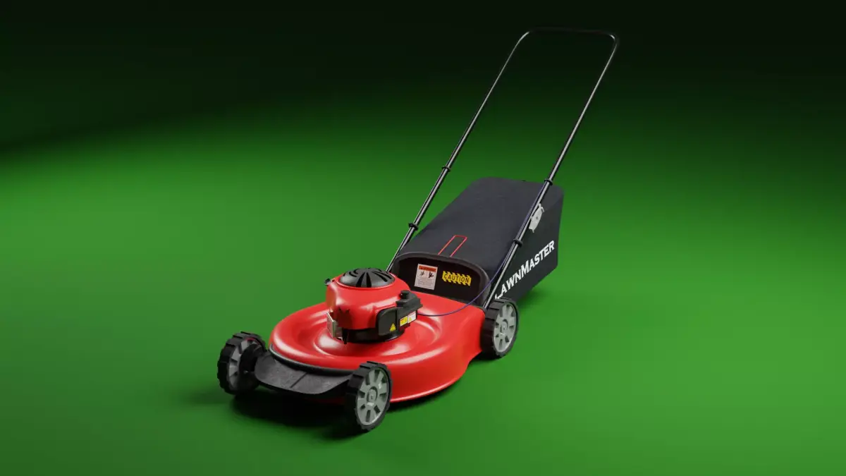 Push Lawn Mower Free 3D model
