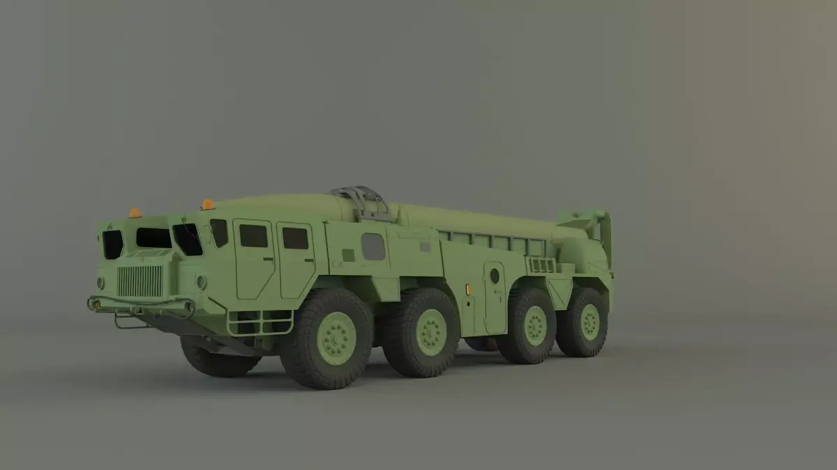Scout B military vehicle 3D model