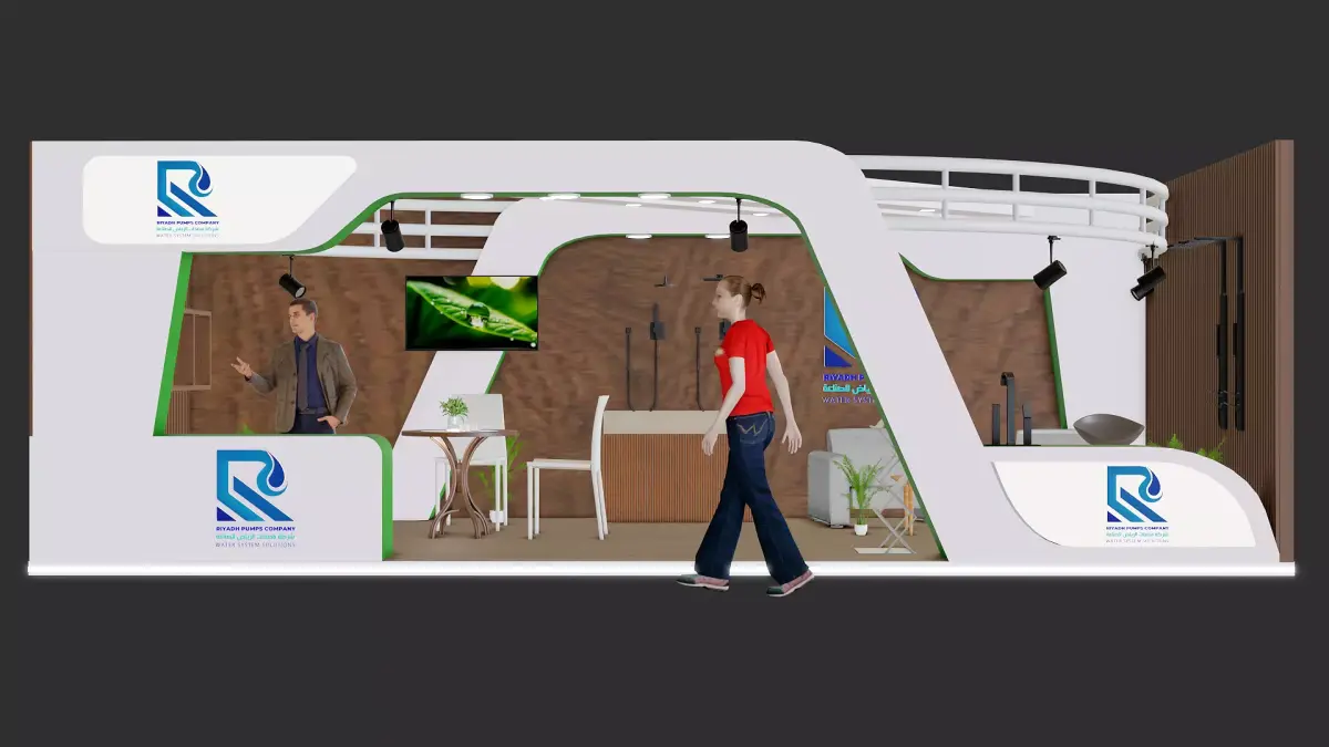 400x900 Booth Design 3D Project File Free Download Free low-poly 3D model