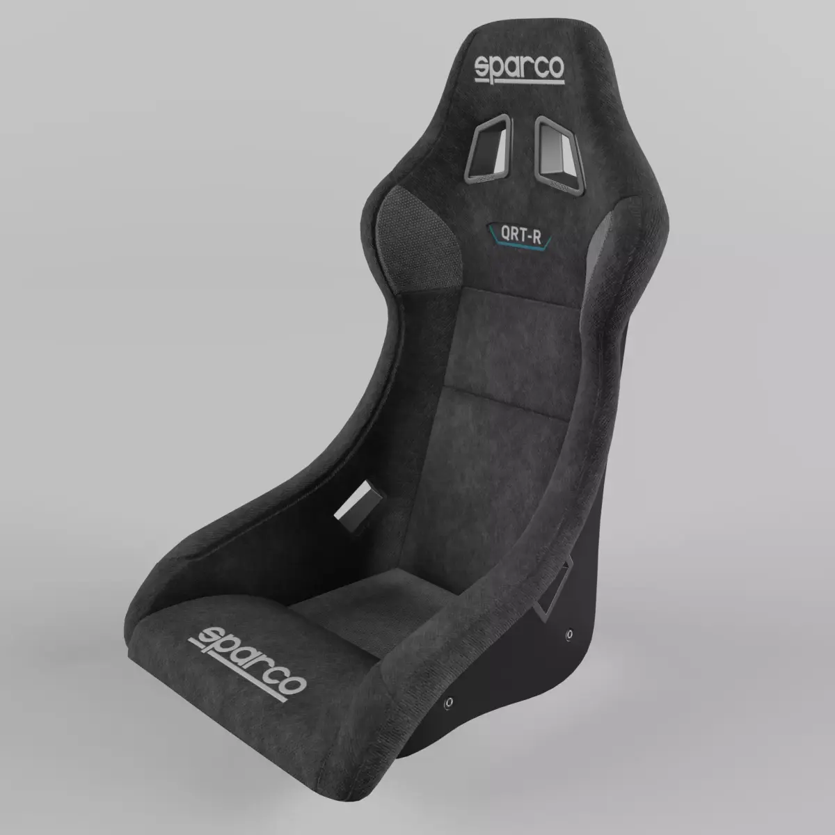 Racing Seat Sparco QRT-R suede Black 3D model