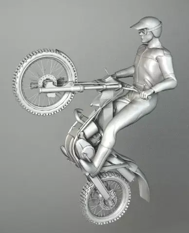 TRIAL MOTORCYCLE 3D model