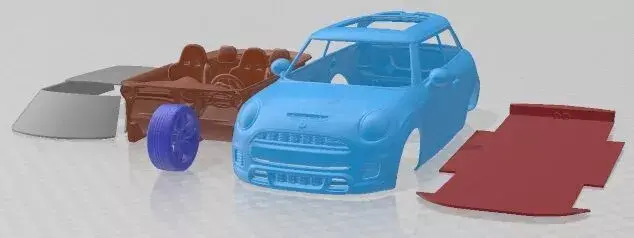 Mini John Cooper Works 2015 Printable Car  3D print model