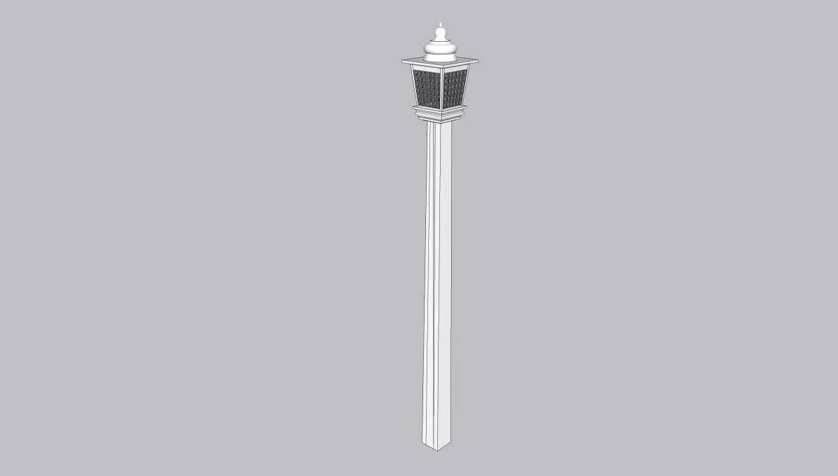 indian jodhpuri stone piller column 3D model buy