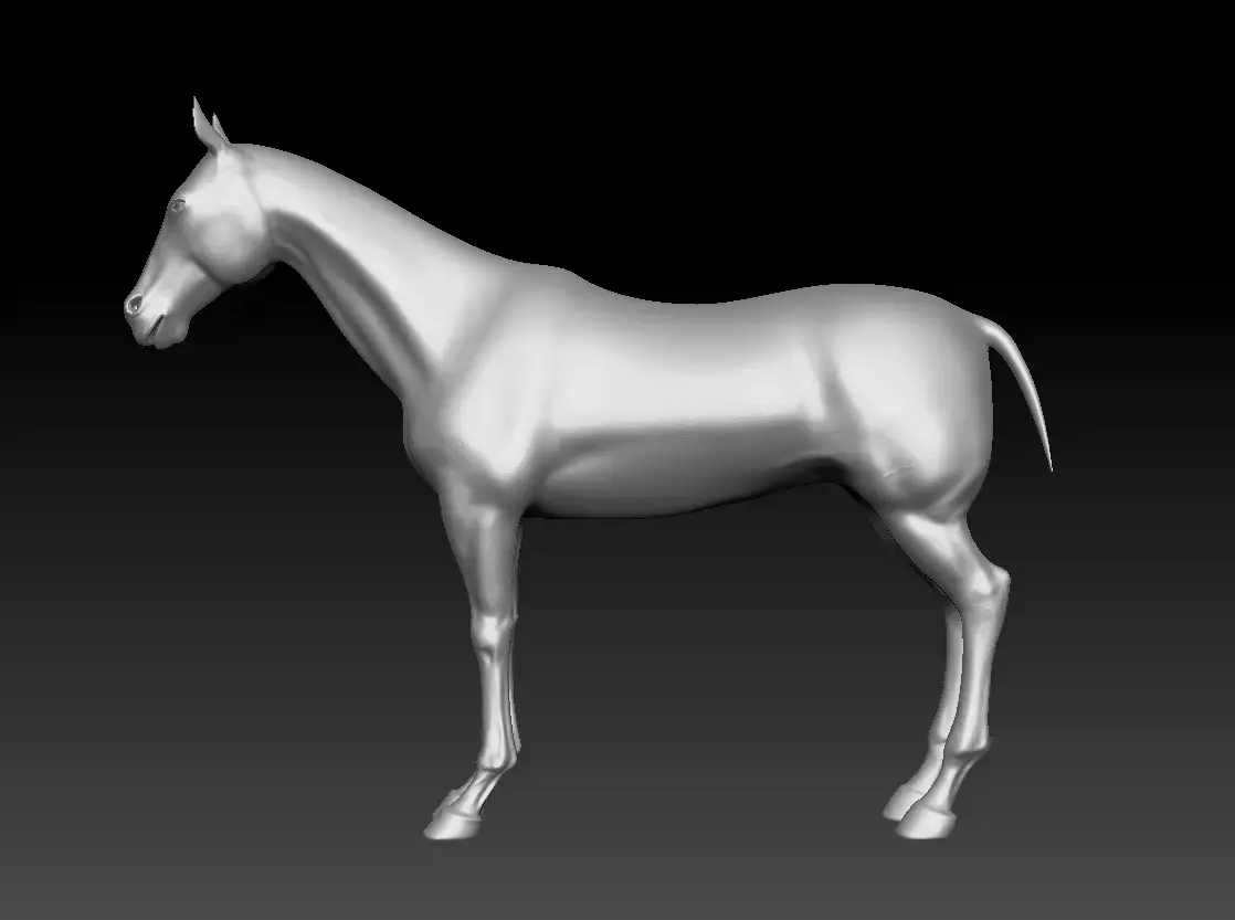 Horse animal mammal highpoly zebra metaverse biology wild 3D model