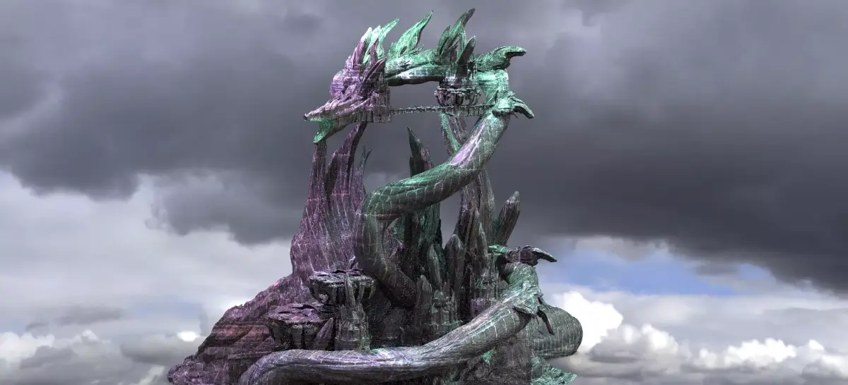 Heman Crystal Snake mountain City Towers  3D model