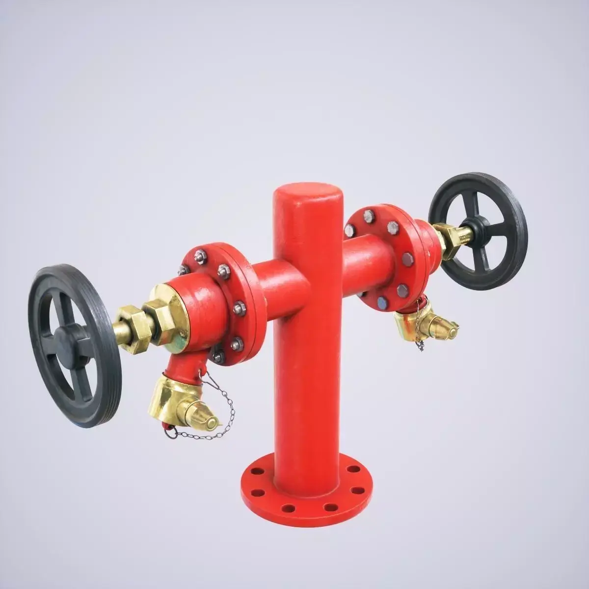 Fire Hydrant Double 3D model
