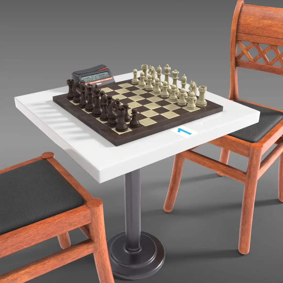 Chess Set 3D model shop
