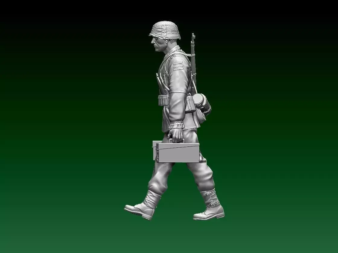 Soldier German 3D print model