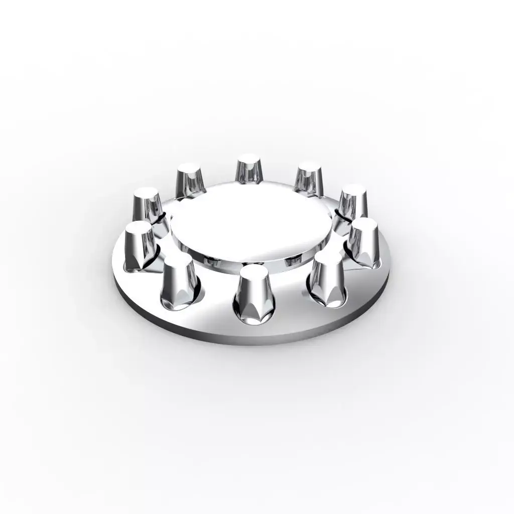 Axle Wheel Chrome Plastic Cover 3D model