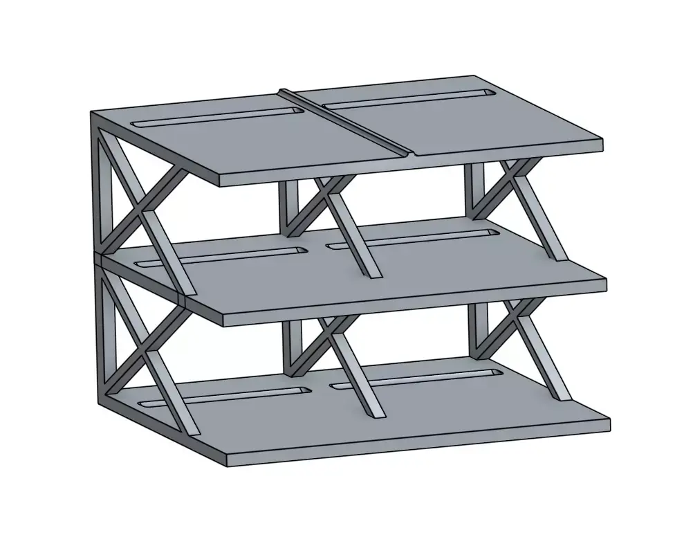 1-64 Hot Wheels Stand for 8 Cars - Unique and Easy to Print 3D print model purchase