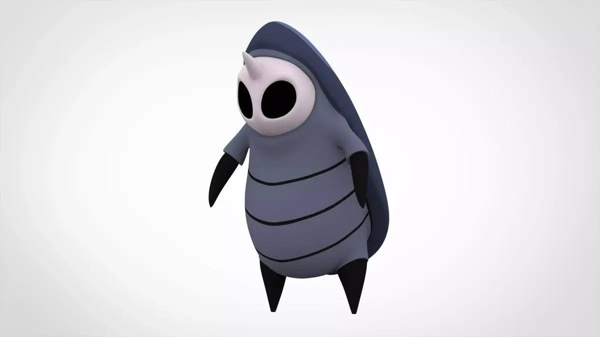 Single Clawed Husk Low-poly 3D model