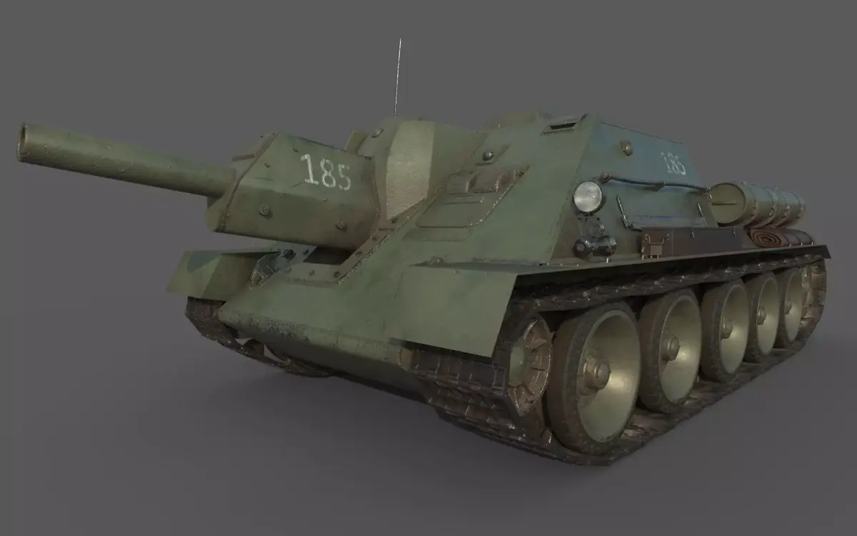 1944 SU-122 3D model