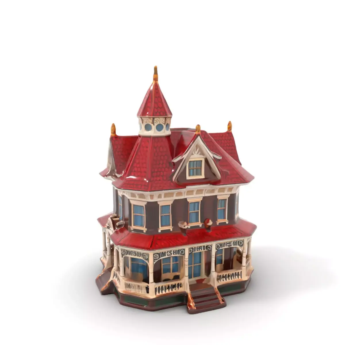 Victorian House model pack Low-poly 3D model purchase