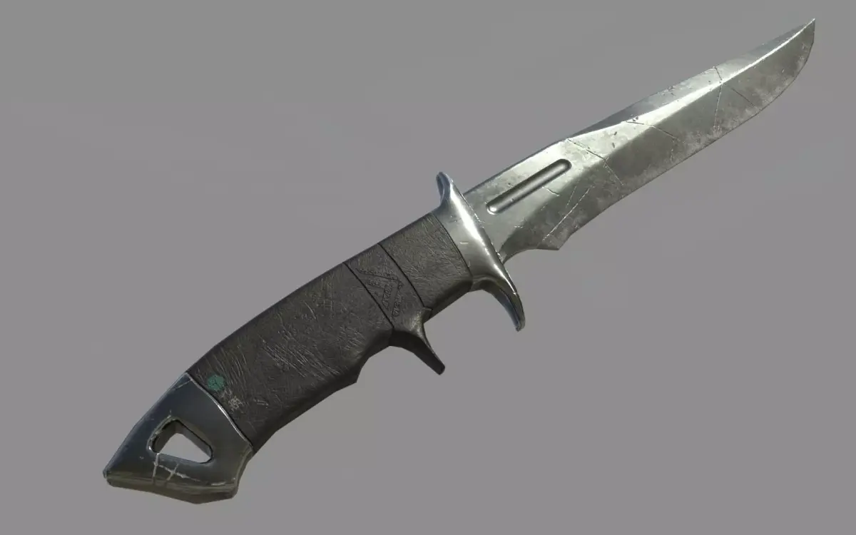 Tactical Knife Free low-poly 3D model buy