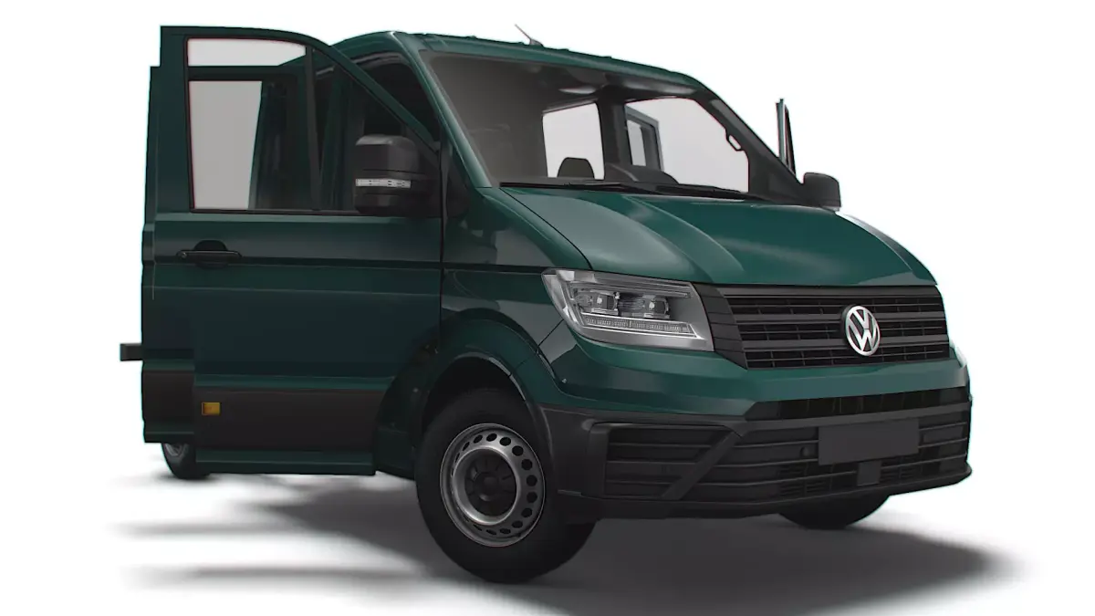 VW Crafter Chassis DoubleCab L1 HQInterior 2023 3D model