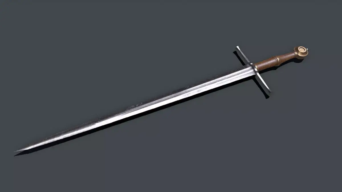 Long Sword Low-poly PBR Low-poly 3D model