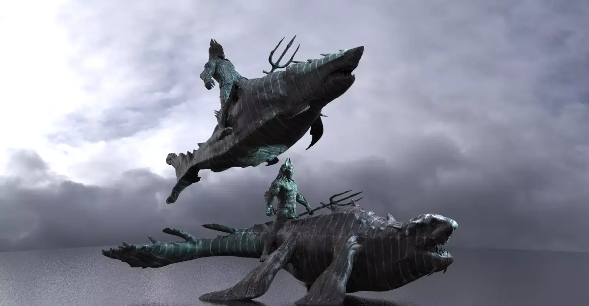 King of Atlantis Dinosaur Mount 3 3D model purchase