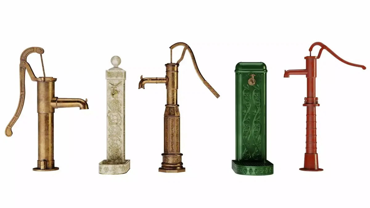 Manual water pumps 3D Model Pack