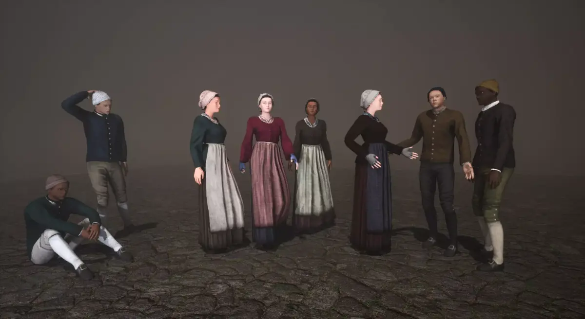 Low Poly Working Class Men and Woman 3D Model Pack