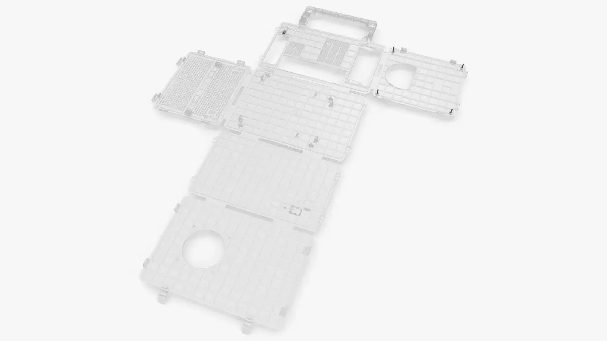 Computer-2 Case by Teenage Engineering Unfolded 3D model